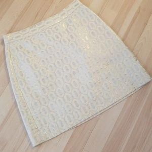 Banana Republic Metallic Patterned Mini